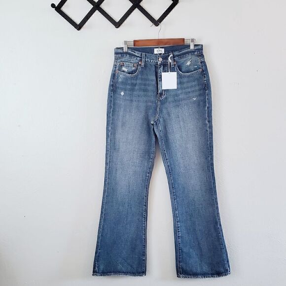 Pistola Stevie High Rise Relaxed Flare Leg Denim Jeans In Eternal NWT - Picture 4 of 6
